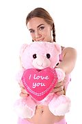 Ryana My Pink Teddy istripper model